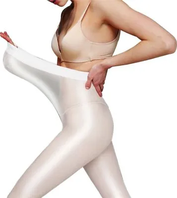 $10.99 • Buy Women High Waist Oil Shiny Glossy Sheer Stockings Dance Tights Pantyhose Hosiery