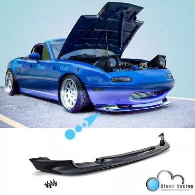 For 90-97 Miata MX5 2DR GV Style Front Bumper Lip Urethane Ith Predrilled Holes • $43.12