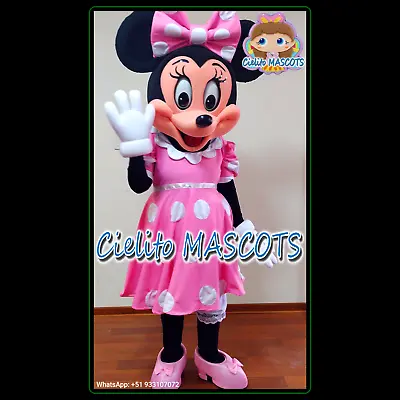 Pink MINNIE MOUSE Mascot Costume Mascotte Cosplay Halloween Cielito MASCOTS • $250