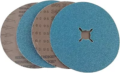 Starcke Premium 7 Inch Slotted Edger Wood Floor Sanding Discs 4 Slots 7/8  Hole • $29.60