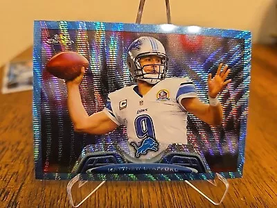 2013 Topps Chrome Matthew Stafford Blue Wave Refractor • $1.99