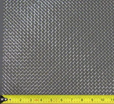 UNIVERSAL 12  X 48  - 1/4  SPACING - STAINLESS STEEL WOVEN WIRE GRILL MESH SHEET • $99.99