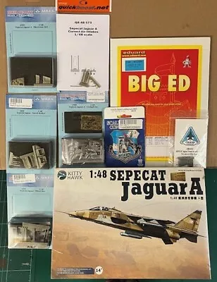 1/48 Scale  Kitty Hawk Sepecat Jaguar A  With 9 Aftermarket Superdetail Sets • $80.48