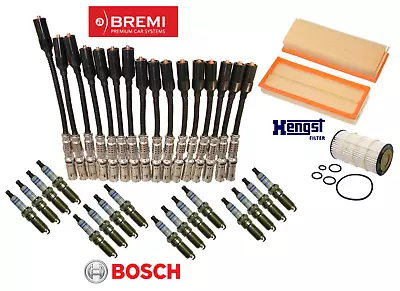$306.78 • Buy Ignition Wire Spark Plug Air Oil Filter Tune Up Kit 35pc OE Spec For Mercedes V8