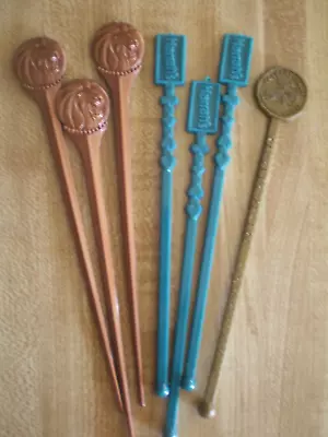 VTG Lot Of 7 Las Vegas Plastic Swizzle Sticks EUC Harrah' Caeser's Palace MGM • $6.49