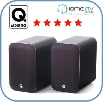 Q Acoustic M20 Bluetooth Active Speakers HD Wireless Music System  Satin Black • £328