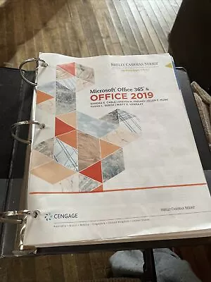 Shelly Cashman Microsoft 365 And Office 2019 Introductory Loose-Leaf Version • $4.99