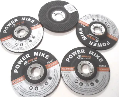 Grinding Wheel Disc 5 Pc. 4-1/2  Inch X 7/8  Arbor X 1/4  Thick Five • $12.95