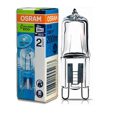 £10.46 • Buy Osram 20w G9 Halopin ECO Energy Saving Halogen Capsule Lamp 240volts (20w = 25w)