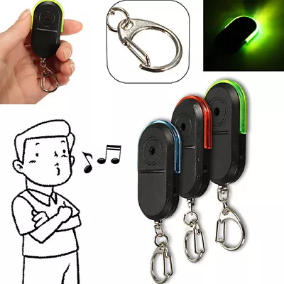 £5.81 • Buy Wireless Anti-lost Alarm Key Finder Locator Whistle Sound Light Keychain Ornate