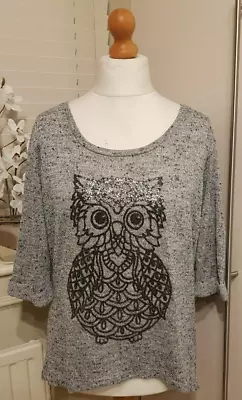 £5.50 • Buy New Look Owl Jumper Size 18