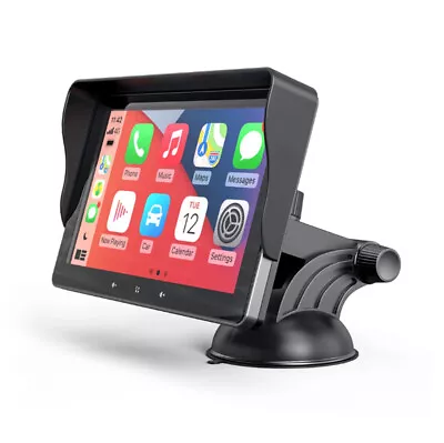 7in Touch Screen Car Monitor Navigation Player Wireless CarPlay Android W/Camera • $113.81