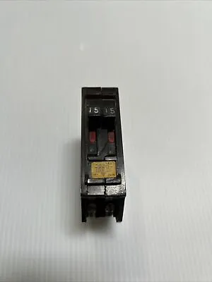 Wadsworth 15 Amp B1515 Tandem Twin Duplex 15/15 120/240v Circuit Breaker Tested • $54.95