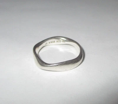 $85 • Buy Pandora Ring - Liquid Flow Wave, Solid Sterling Size 56 Ring - 190713