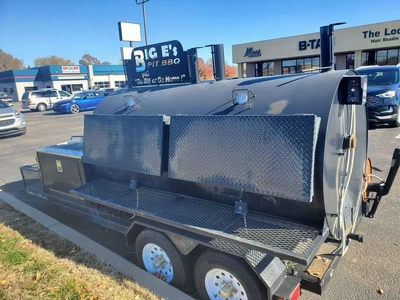 $5100 • Buy Custom BBQ Pit Smoker Charcoal Grill Trailer Cadillac Cooker
