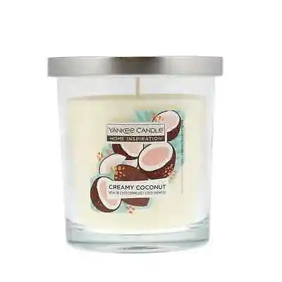 Yankee Candle Home Inspiration Glass Jar Creamy Coconut 200g Fragranced Candle • £10.49