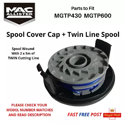 £11.25 • Buy Mac Allister MGTP600  Trimmer Strimmer Spool Cover Cap + Spool FAST POST