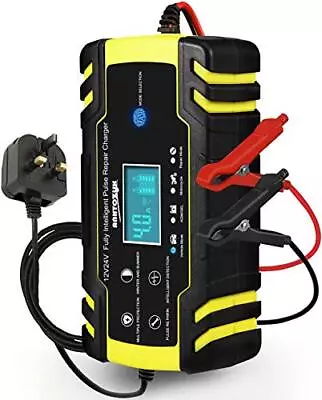 Car Battery Charger 12V 24V 8Amp Automatic Battery Charger With 3-Stage Charging • £32.10