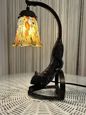 1930’s Vintage Cat Lamp With Murano Shade • $2000