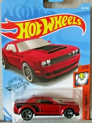 Hotwheels  2018  Muscle Mania  '18 DODGE CHALLENGER SRT DEMON .. Mint Long Card! • £4.99