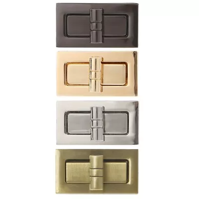 Metal Rectangle Clasp Turn Locks Twist Lock Handbag Bag Purse Hardware • £6.18