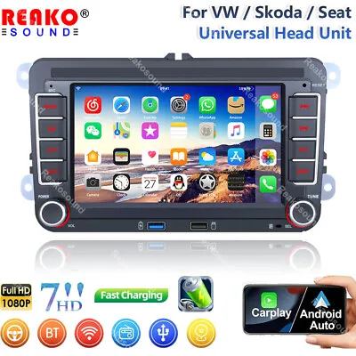 7  For VW Volkswagen Jetta Passat Carplay Android 13 Car Stereo Radio GPS Nav FM • $112.24