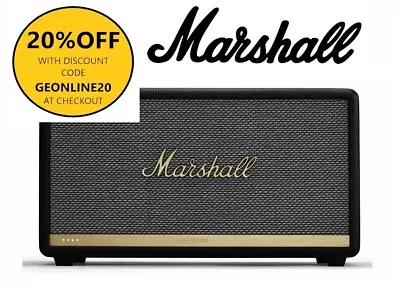 Marshall Stanmore II Wireless Bluetooth Speaker - (Black) • $399.99