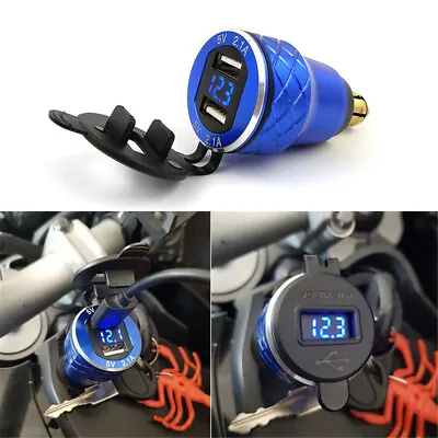 £12.56 • Buy DIN To Dual USB Motorcycle Charger Charging Socket For BMW F650 R1200GS R1200RT