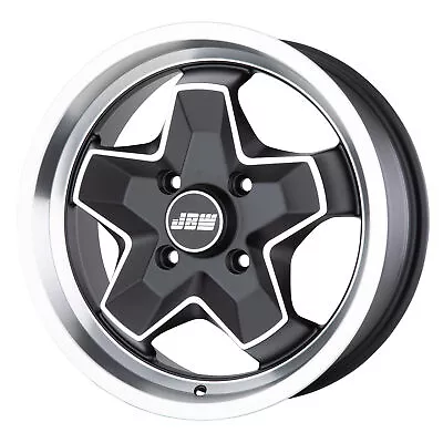 7 X15  JBW COOKIES Satin Black/HL Wheels Classic VW Beetle 4x130 Set Of 4  • $616.30