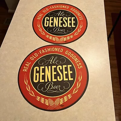 Vintage Genesee Beer Ale Tray Liner Lot Of 2 • $10