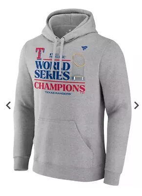 Fanatics Men Medium 2023 World Series Champions Texas Rangers Locker Room Hoodie • $34.99