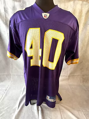 JIM KLEINSASSER #40 NFL Minnesota Vikings Reebok Men's Purple Jersey MEDIUM • $79.99