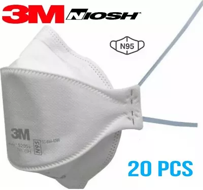 3M N95 Aura 9205+ NIOSH Approved Particulate Respirator Mask Pack Of 20 EXP 2025 • $21