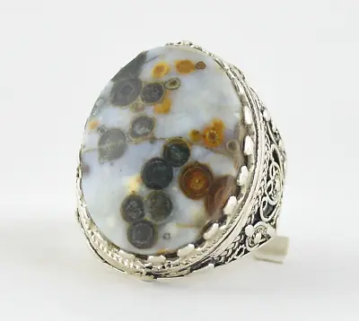 Yemeni Rare Dawoody Transparent Aqeeq Silver Agate Ring For Men خاتم عقيق داوودي • $72