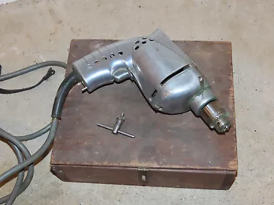 Vintage Miller Falls Tools ELECTRIC DRILL Dyno Mite Model A; W/ Wood Box • $15