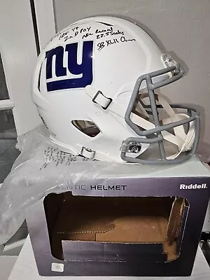 Michael Strahan Signe Orginal Full Helmet Inscribed COA FANATICS!! LE 10 • $1400