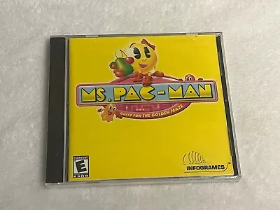 Ms. Pac Man Quest For The Golden Maze PC 2001 CD-ROM Game Vintage Sealed • $19.95