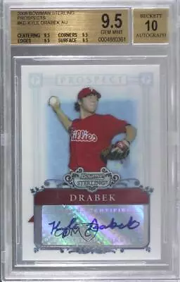 2006 Bowman Sterling Prospects Kyle Drabek #BSP-KD BGS 9.5 GEM MINT Auto • $12.90