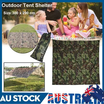 Waterproof Tent Outdoor Camping Tarp Rain For Canopy Hammock Hiking  (3 X 2.9m) • $22.89