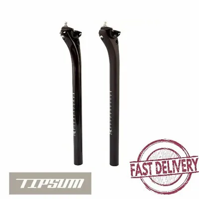 Tipsum T800 Carbon MTB Road 25.4x 350/400mm Seatpost Setback 20mm Offset Black • $29