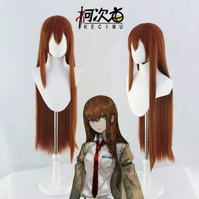 Anime Steins;Gate Makise Kurisu Long Hair Wig Harajuku Hairpiece Cosplay • $41.99