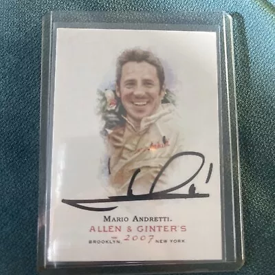 2007 Topps Allen & Ginter's - #19 Mario Andretti Autographed • $25