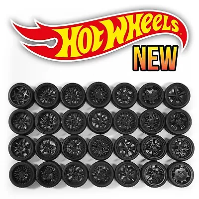 1/64 Scale REALISTIC Real Riderz Wheels Rims Tires Set For Hot Wheelz • $2.99