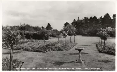 Real Photo Postcard Grounds Of Middlesex Hospital Convalescent Home Clacton 1957 • £1.99