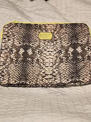 Marc Jacobs Quilted Logo Laptop Tablet Case Sleeve Bag Clutch Python Print • $8.99