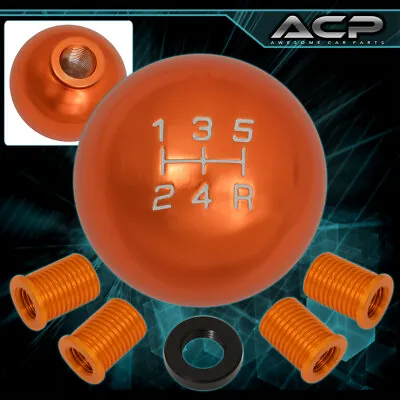 For Nissan M12X1.25 5-Speed Ball Shift Shifter Knob Lever Interchangeable Orange • $13.99