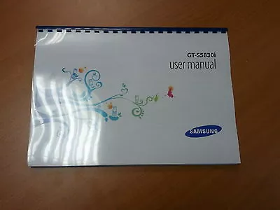 SAMSUNG GALAXY ACE GT- S5830i FULL PRINTED USER GUIDE INSTRUCTION MANUAL A4 • £15.99