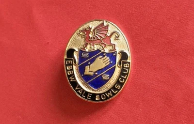 £4.95 • Buy Rare - Vintage Ebbw Vale Bowls Club Pin Badge - Collectable