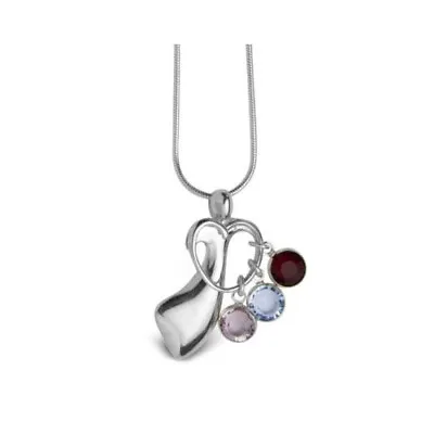 Loving Embrace Necklace Mother's Pendant For Crystal Birthstone Charms • $49