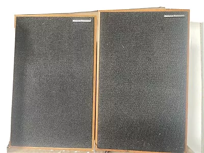 Vintage 60/70s Wooden 17” National Panasonic Speakers Free Pp • £55